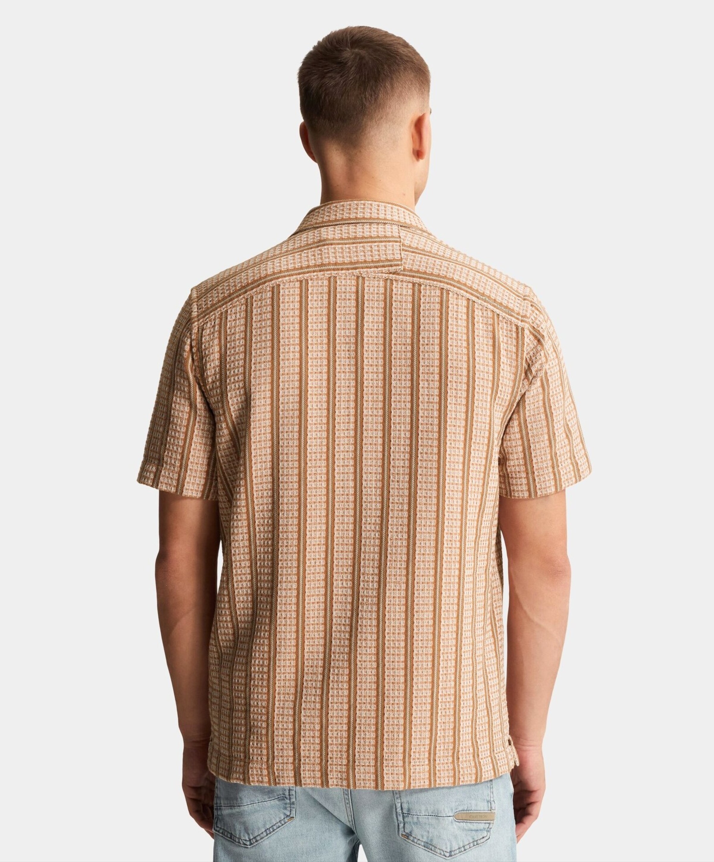 Cast Iron Heren overshirt oranje