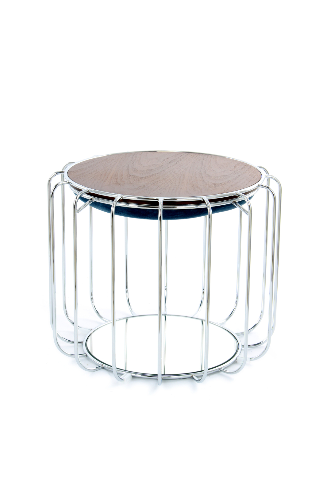 Tisch-Hocker COMFORTABLE - petrol-silber - Metall