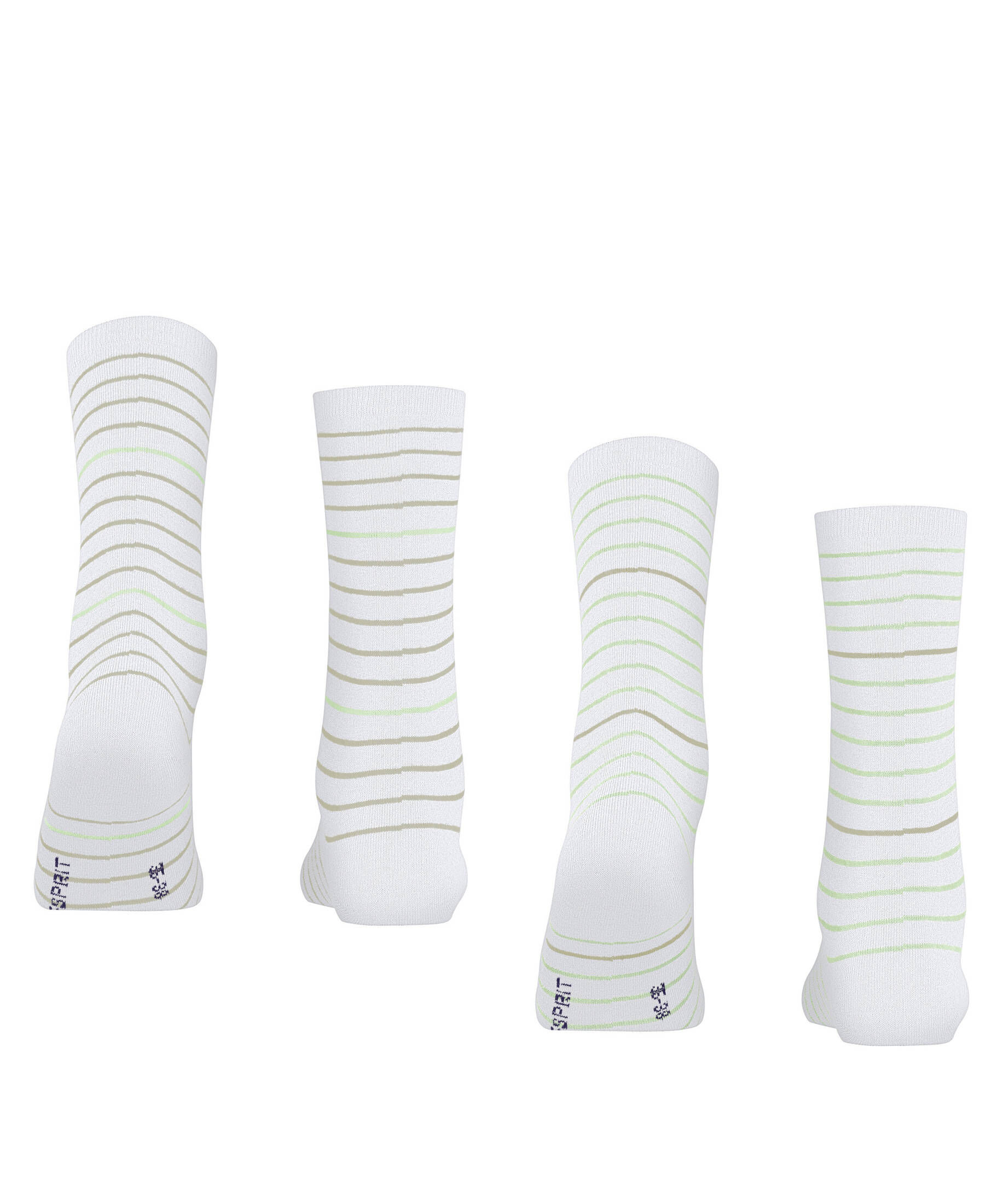 Esprit| Damen Socken Fine Stripe 2-Pack