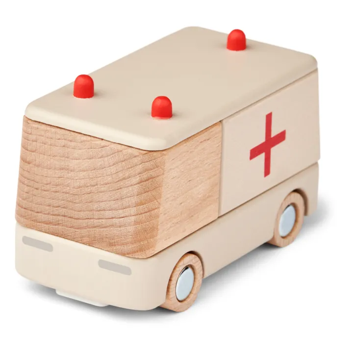 Liewood Ambulance en bois | Aurora red/Sandy
