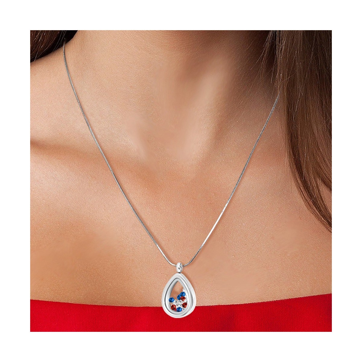 Collier SC Crystal orné de Cristaux scintillants