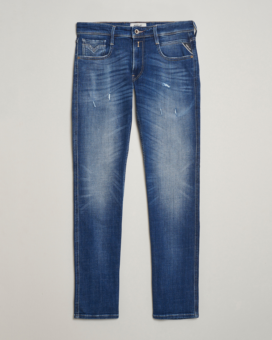 Replay Anbass Stretch Jeans Medium Blue