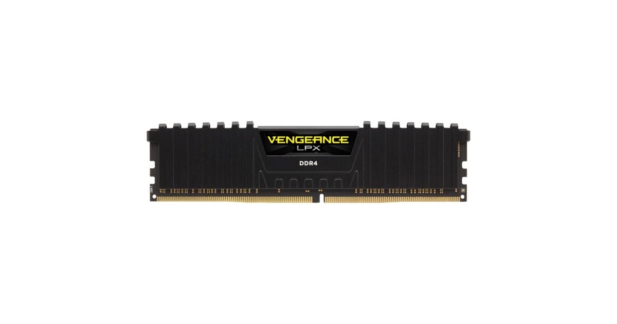 Corsair16 GB DDR4-3200 Kit werkgeheugen  (Zwart, CMK16GX4M2B3200C16, Vengeance LPX, XMP)