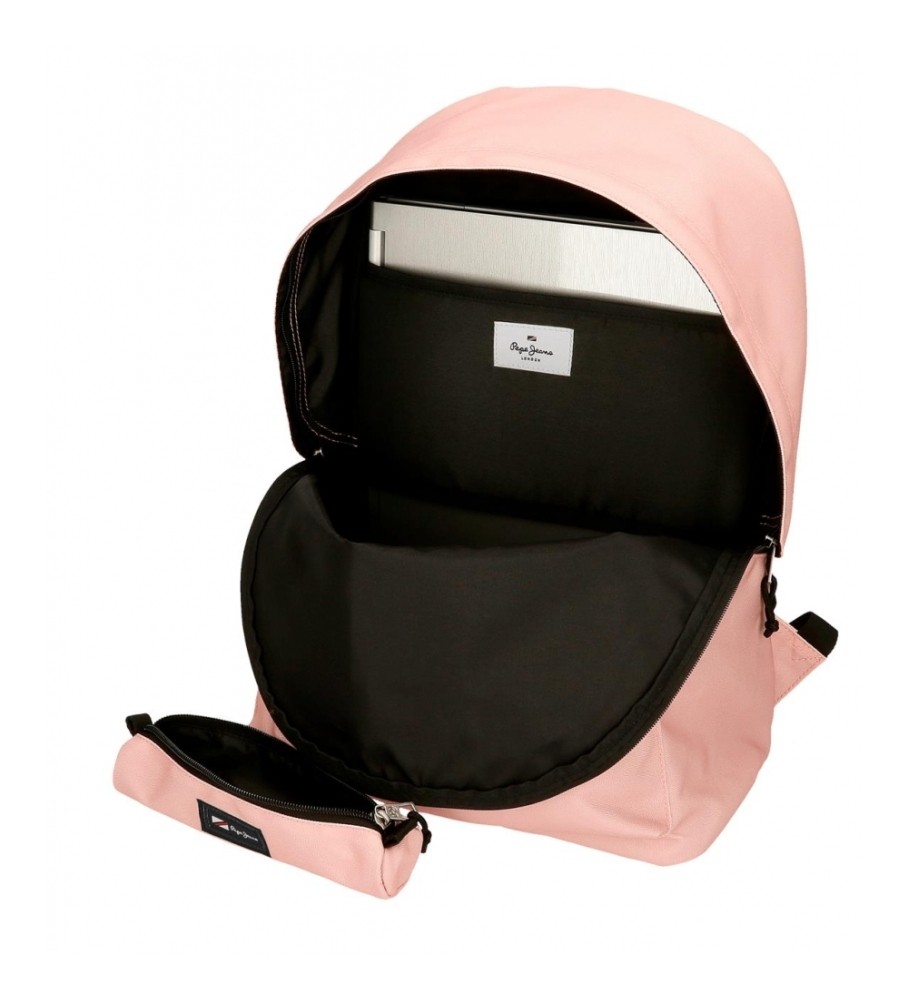 Mochila Pepe Jeans Aris + Capa Rosa