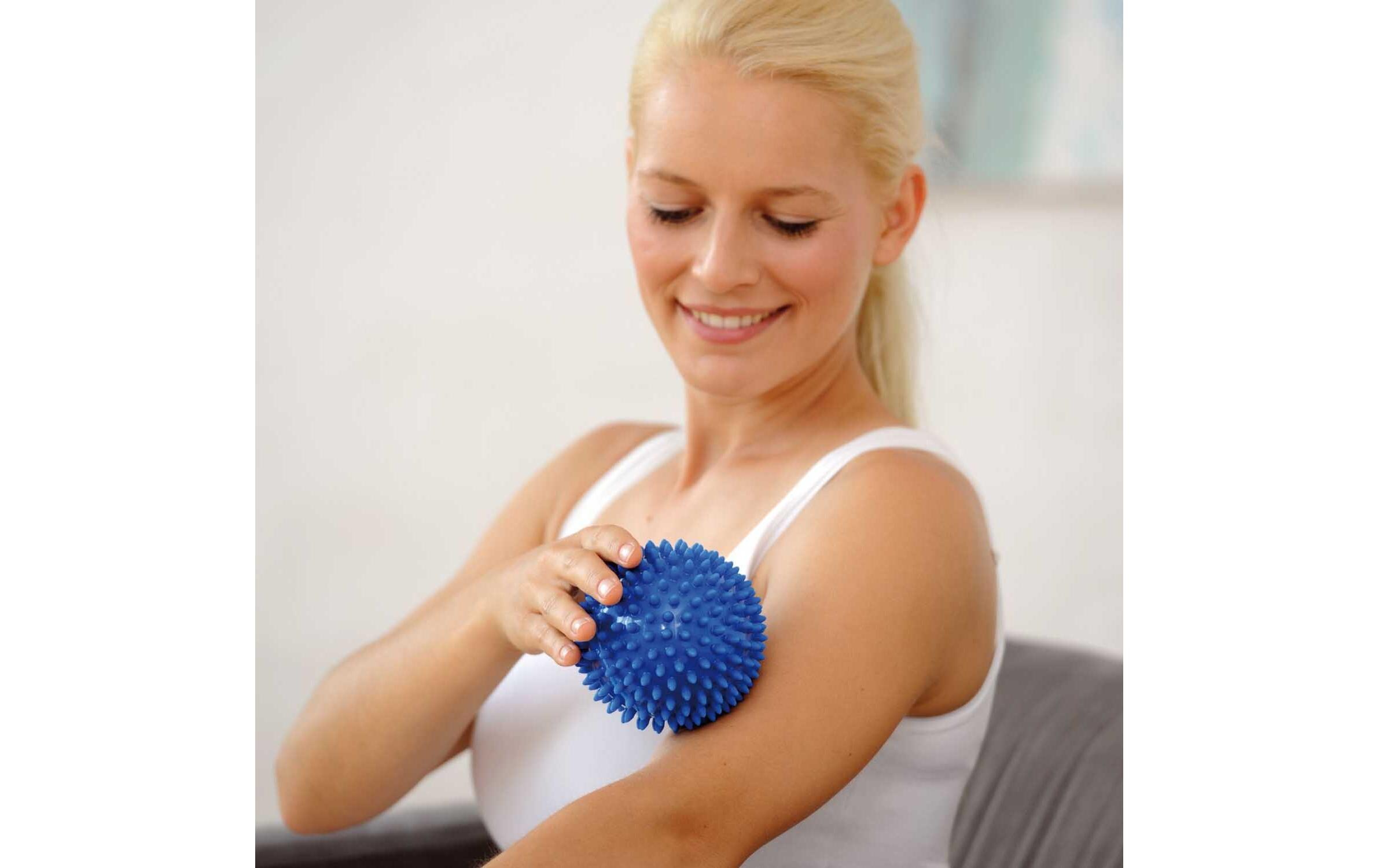 Spiky-Ball blau Ø 10 cm, 2 StückIgelball Massageball