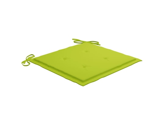 VIDAXL - Galette de chaise Coussins de chaise de jardin 4 pcs vert vif 50x50x4 cm tissu