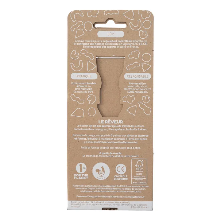 Le Jouet Simple Hochet à manipuler | Rose