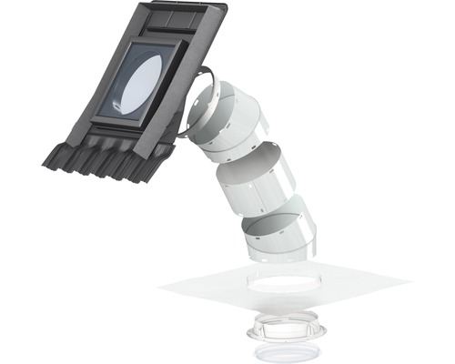 VELUX daglichtspot TWR 0K10 voor hellende daken met geprofileerde dakbedekking 36x36 cm incl. stijve buis