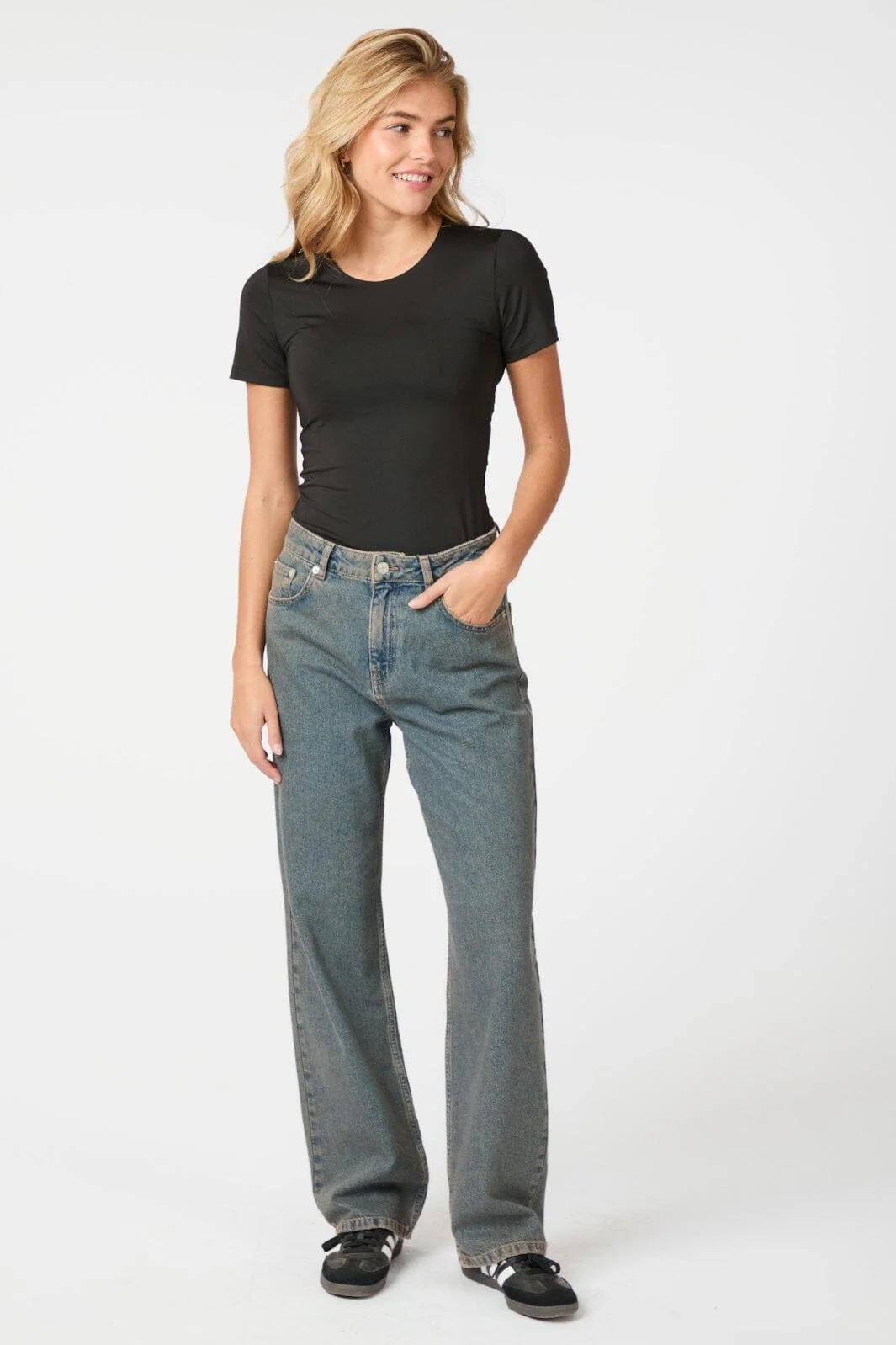 Neo Noir Simona Overdye D Pants 163740