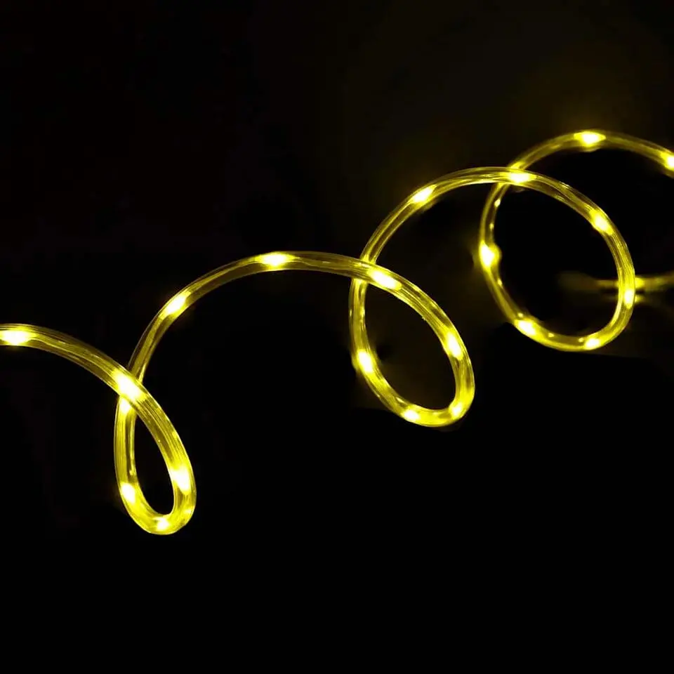 vidaXL - Touwenlicht met 2400 LED 100 m - Warmwit - PVC