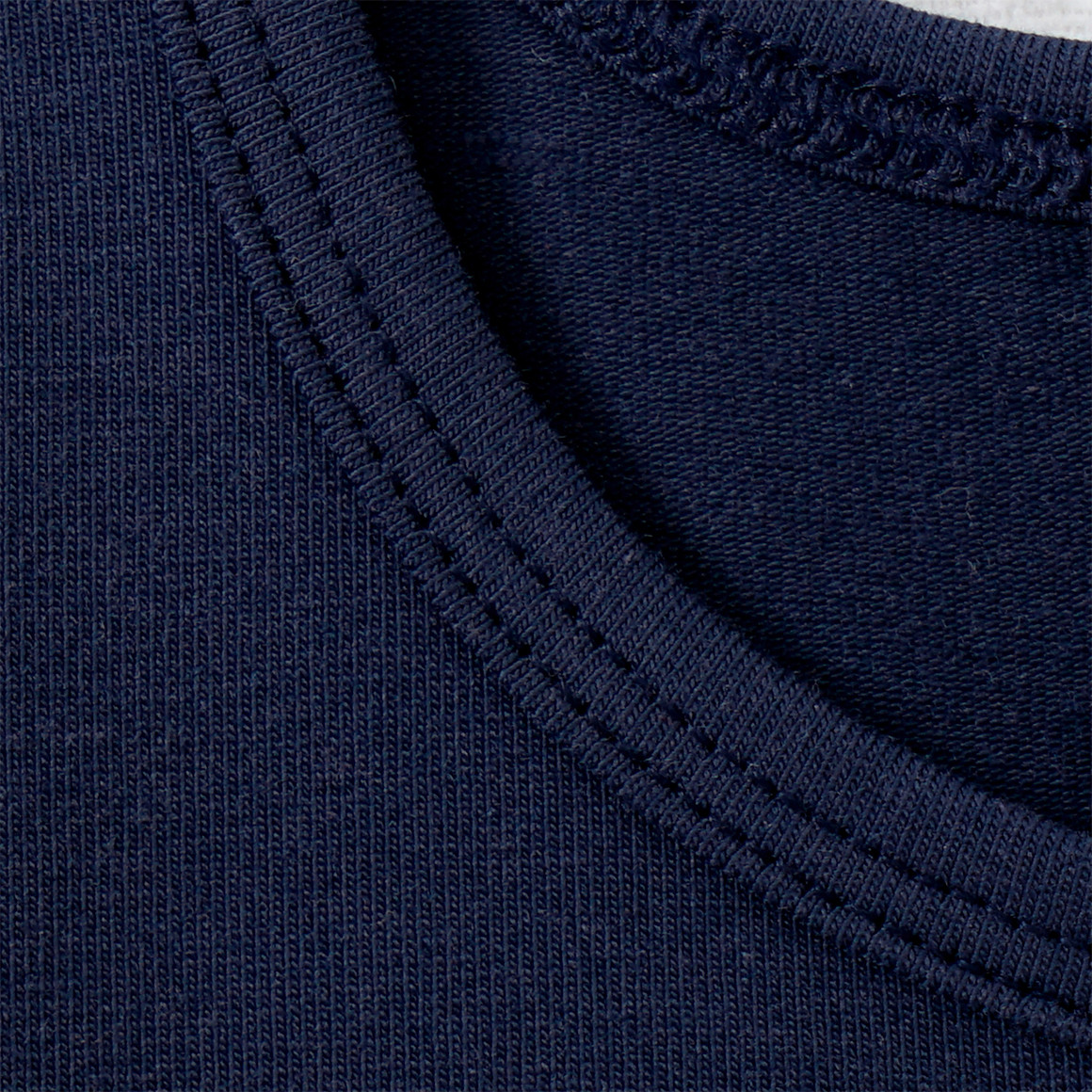 Topomini 2 Baby Unterhemden mit Bio-Baumwolle blau / dunkelblau