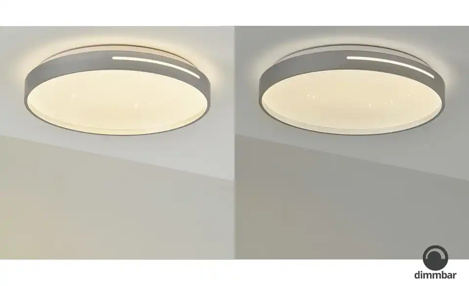 KHG LED-Deckenleuchte, 1-flammig, silberfarben