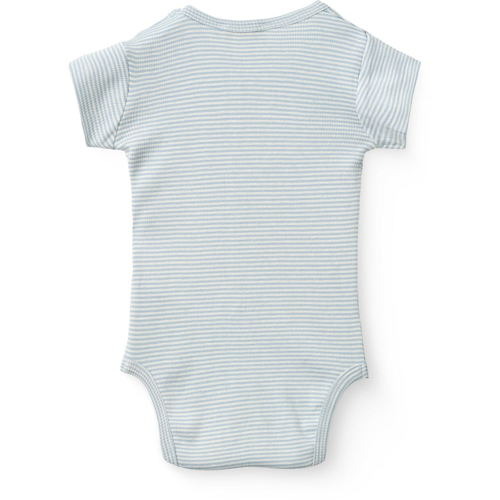 Køb COPENHAGEN COLORS Dusty Blue Stripe Stripe Modal Rib Ss Body