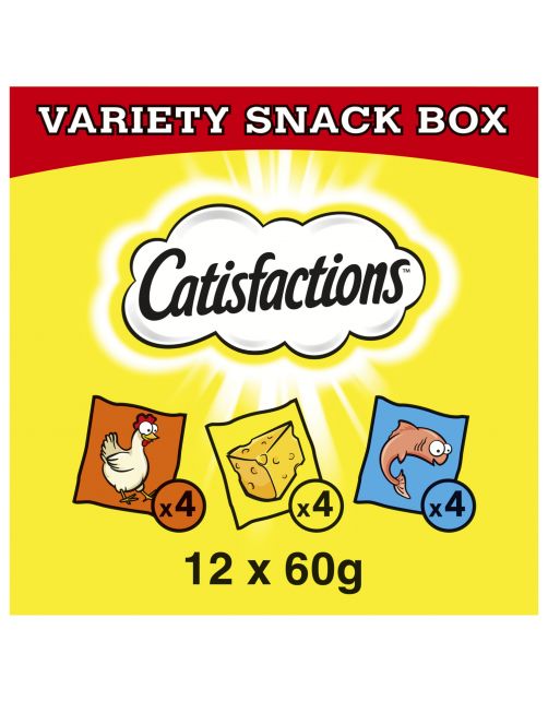 Catisfactions Megabox - Kattensnack - 12x60 g