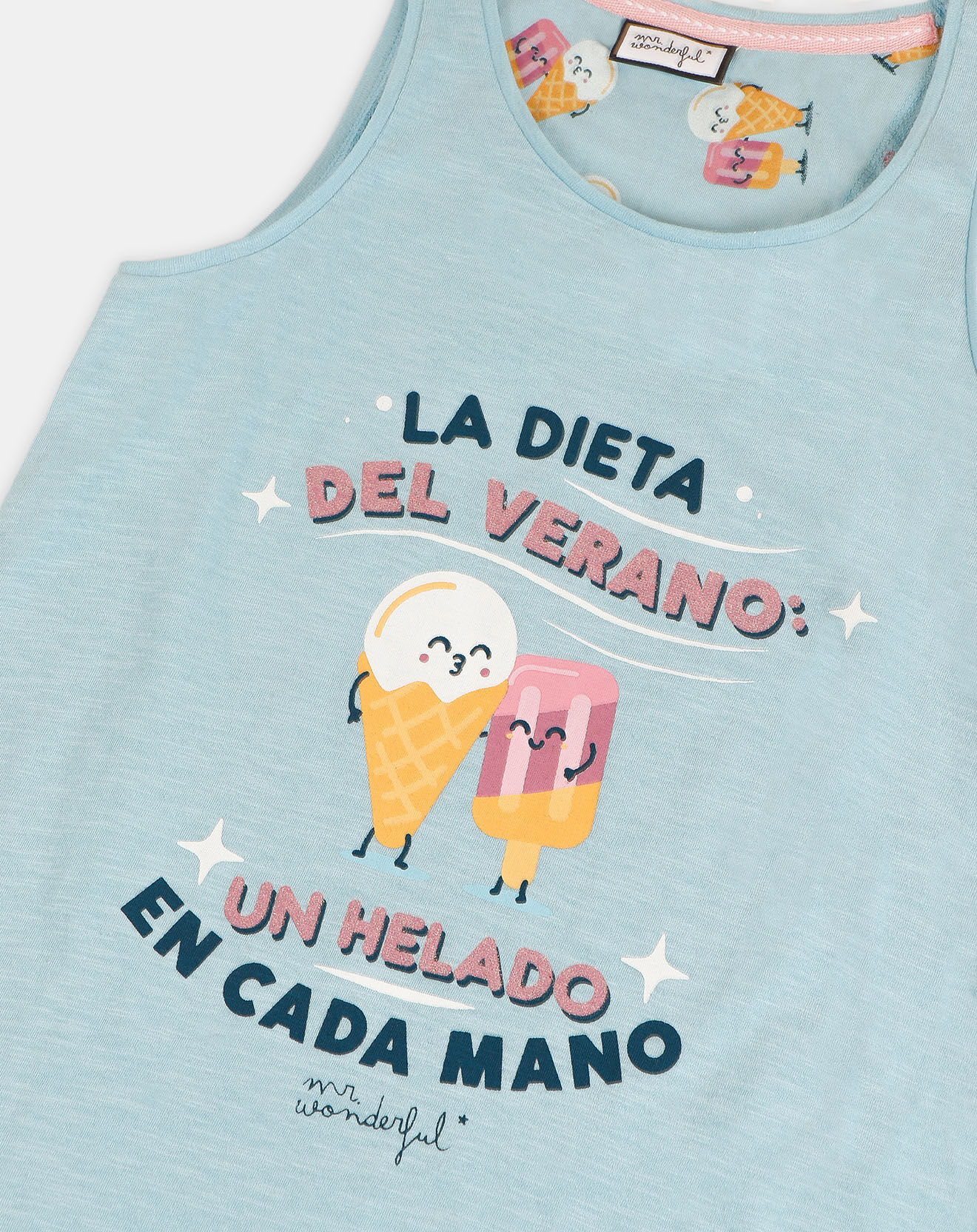 Mr Wonderful Chemise de nuit Summer bleue
