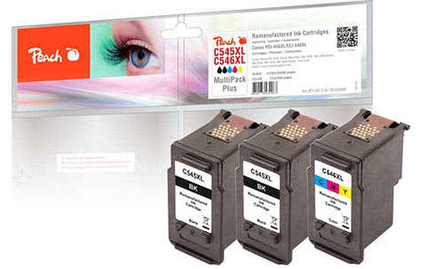 Tinte Canon PG-545XL / CL-546XL 2x BK, 1x ColorTintenset: 2x Black, 1x Tricolor