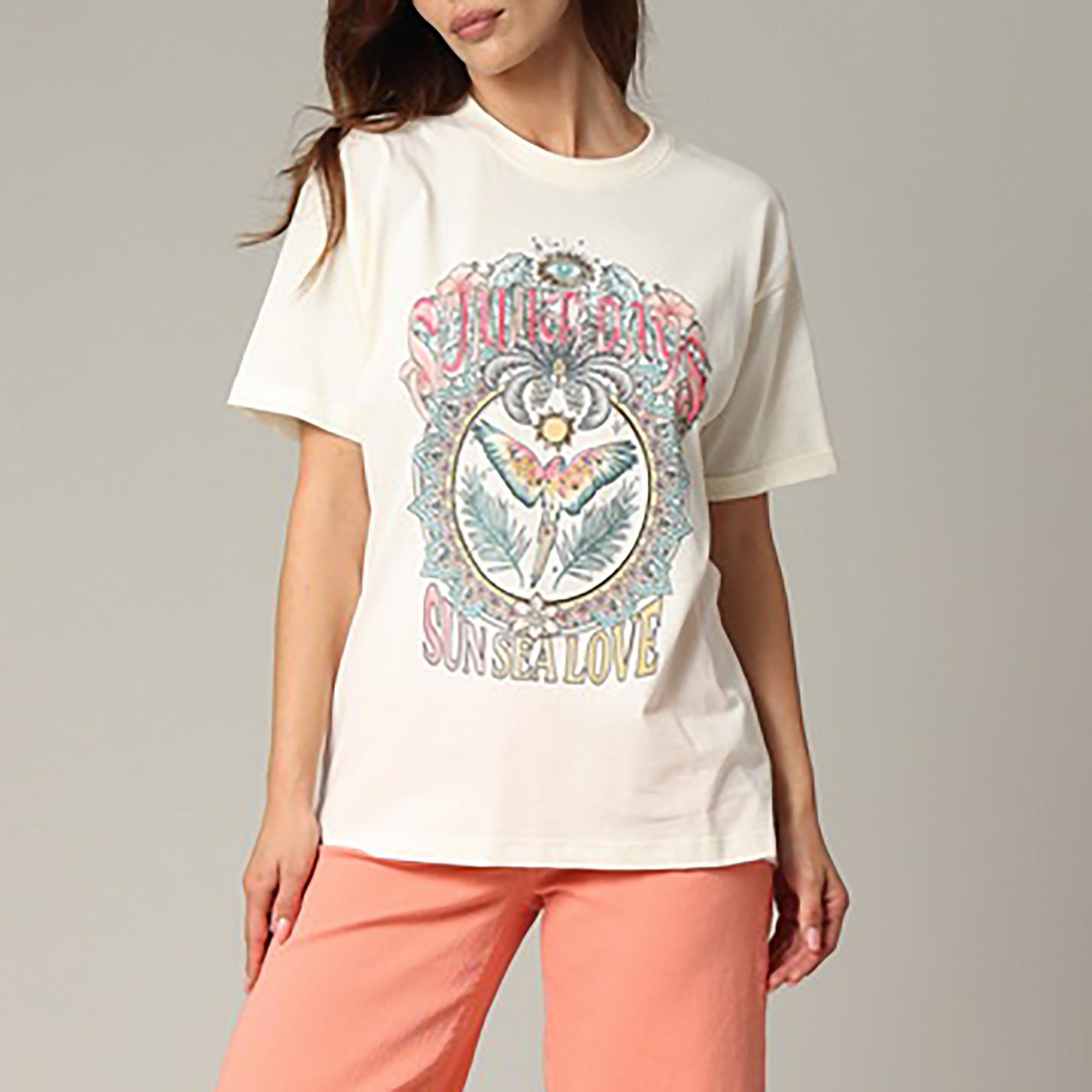 T-shirt Femme beige