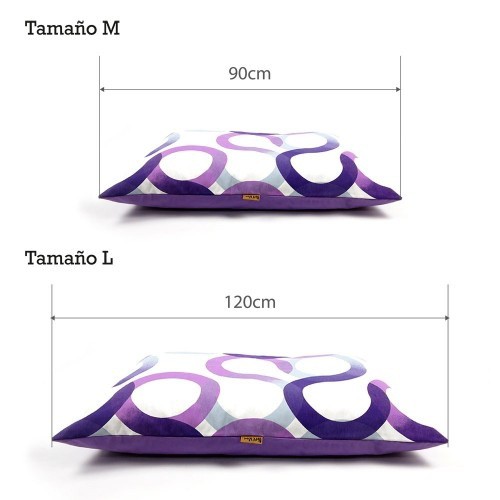 Tapete para cães Pet Lover com argolas lilás