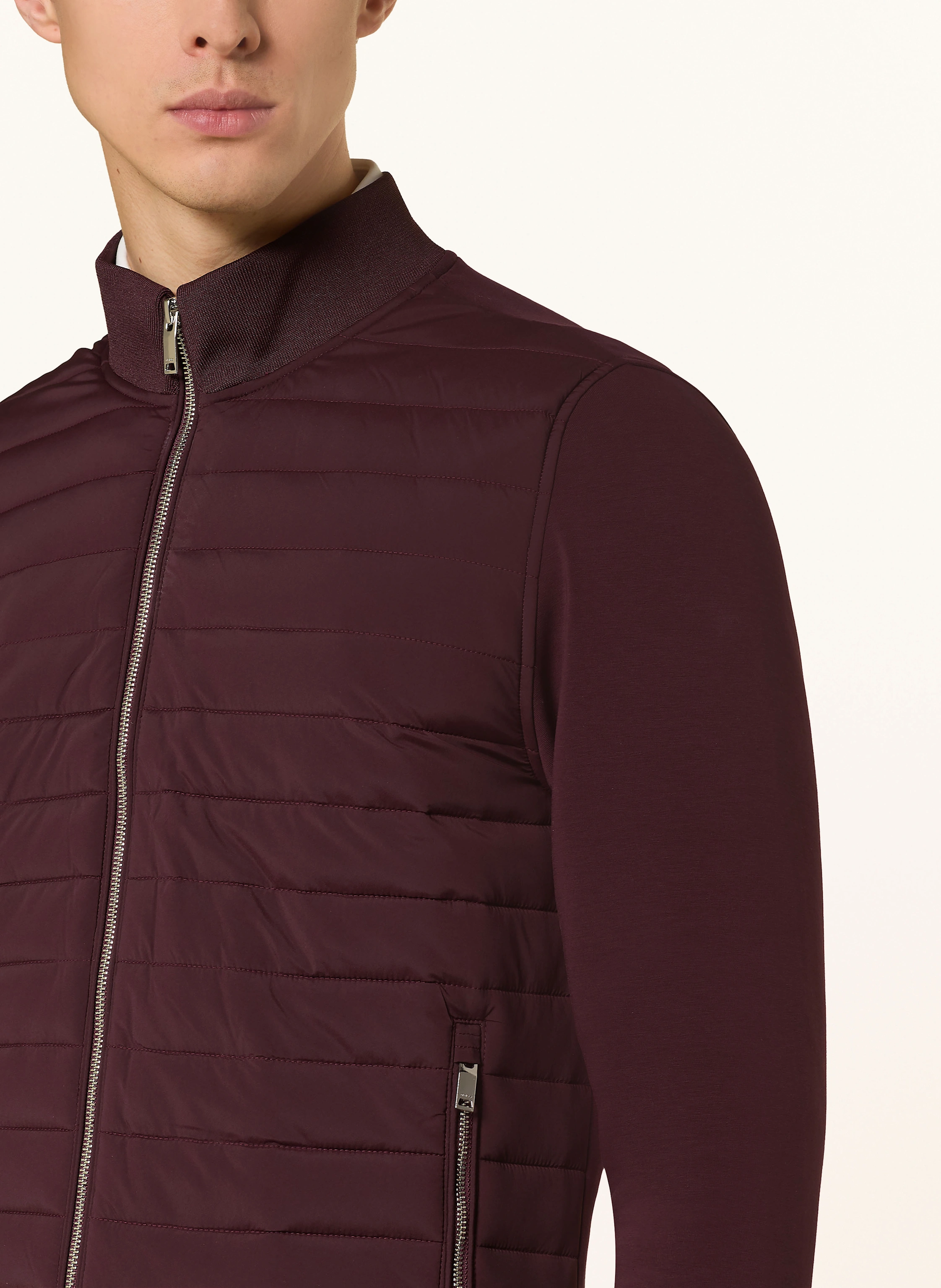 REISS Steppjacke im Materialmix