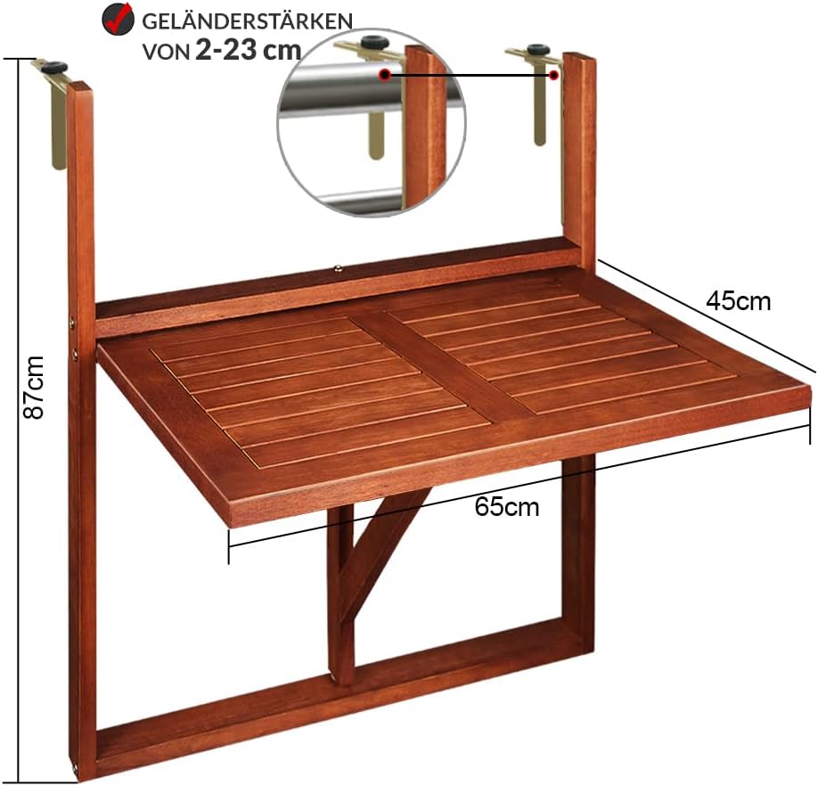 Casaria® Balkonmöbel Set 2 Personen Holz FSC®-Zertifiziert Wetterfest 3-TLG Klappbar 160kg Belastbarkeit Akazie Balkon Garten Möbel Terrassenmöbel