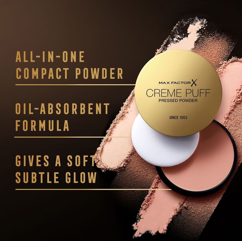 Max Factor - Crème Puff Pressed Powder - Poeder - 50 Natural - 14 g