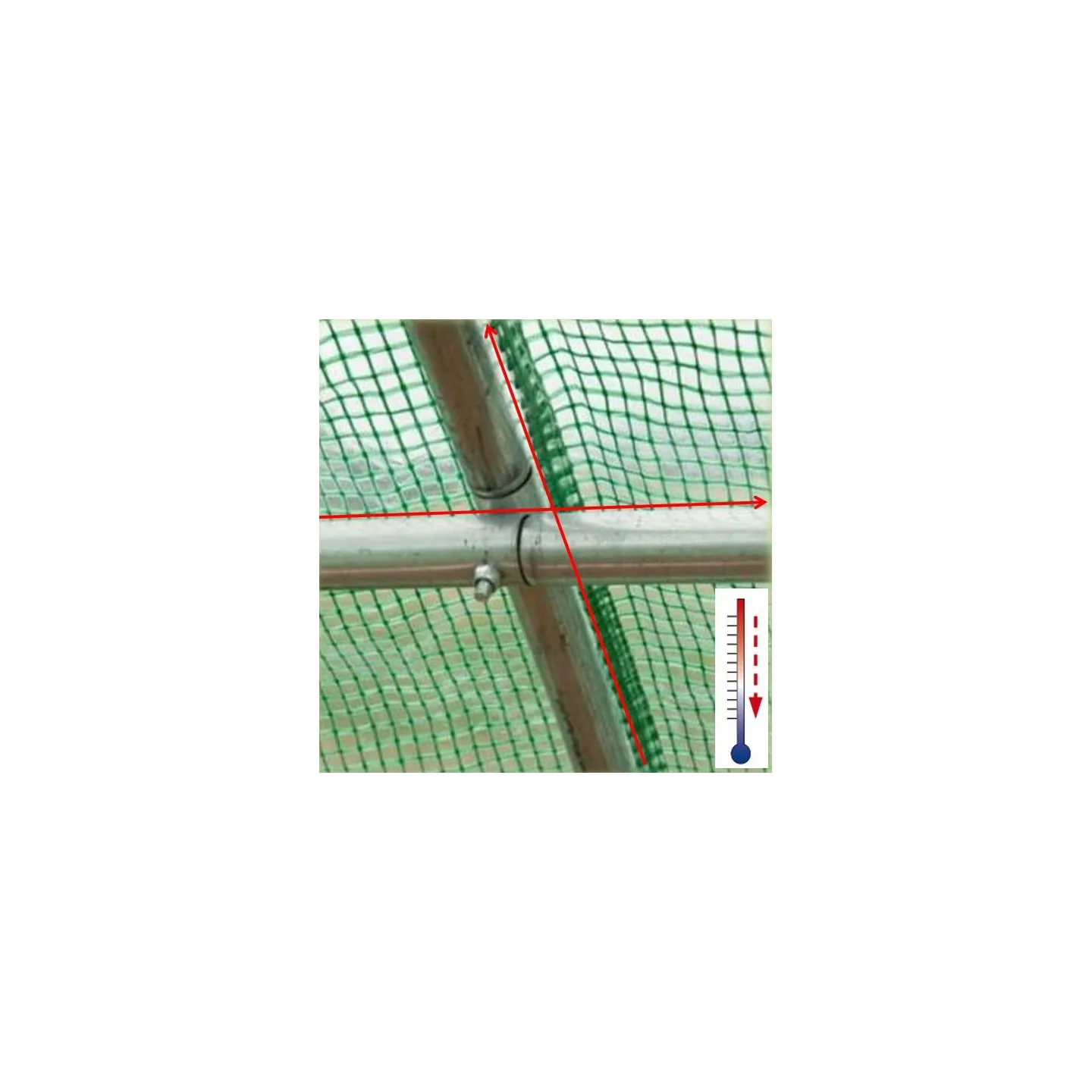 Ruban adhésif mousse thermique anti-chaleur pour arceau serre de jardin