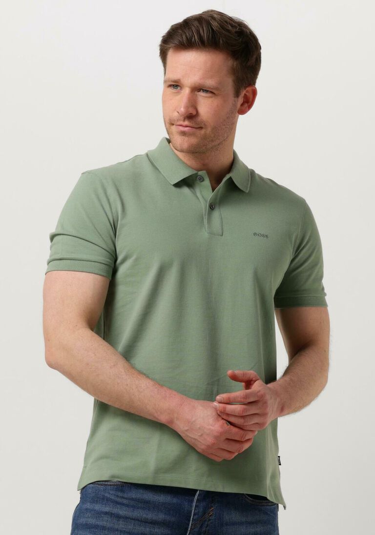BOSS groene boss polo pallas