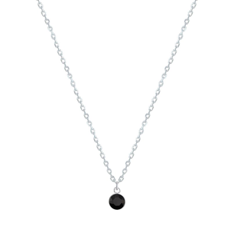 Collier Chaine Argent et Strass