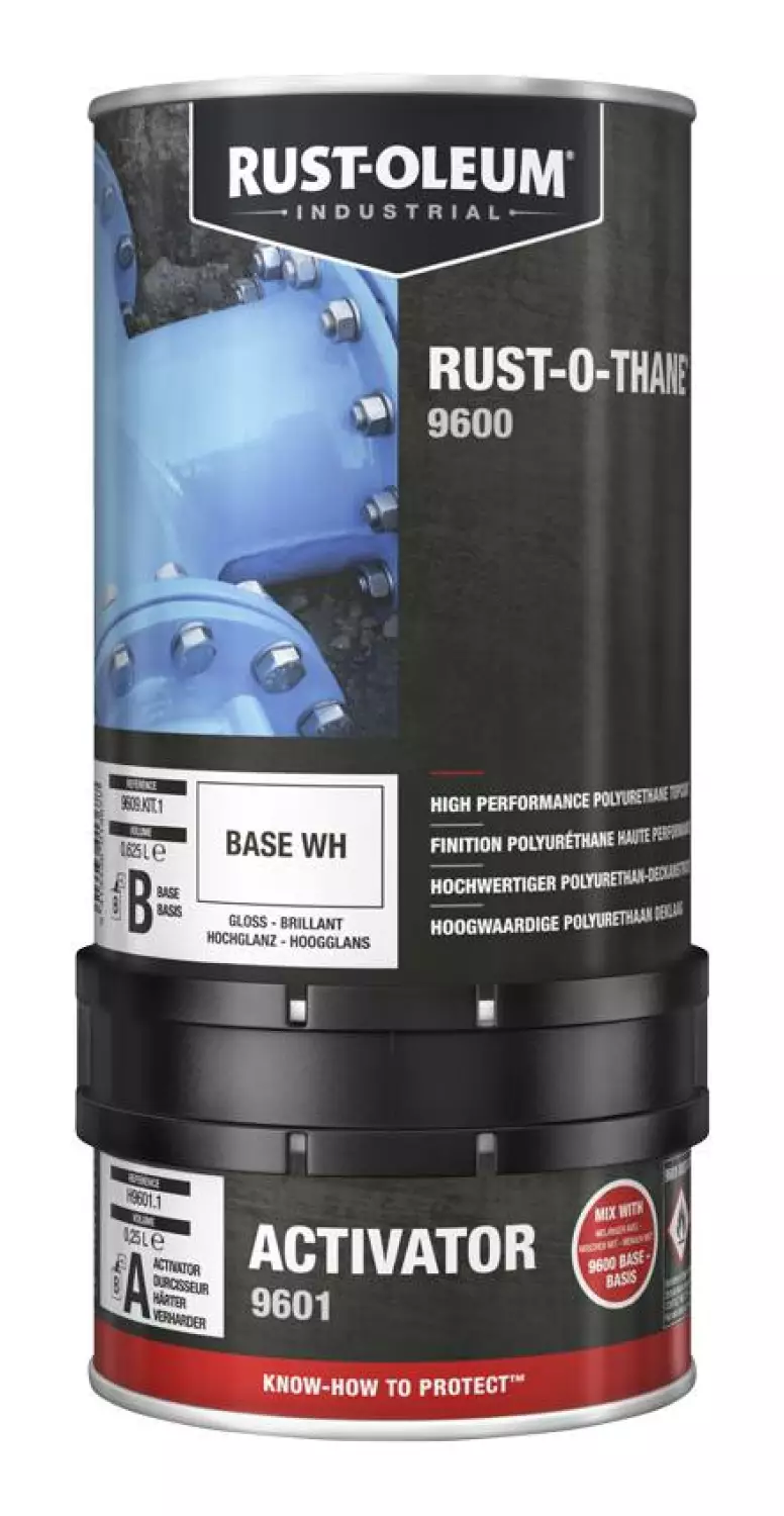 Rust-Oleum 9600 Rust-O-Thane - op kleur gemengd - 1L (Incl. Activator)