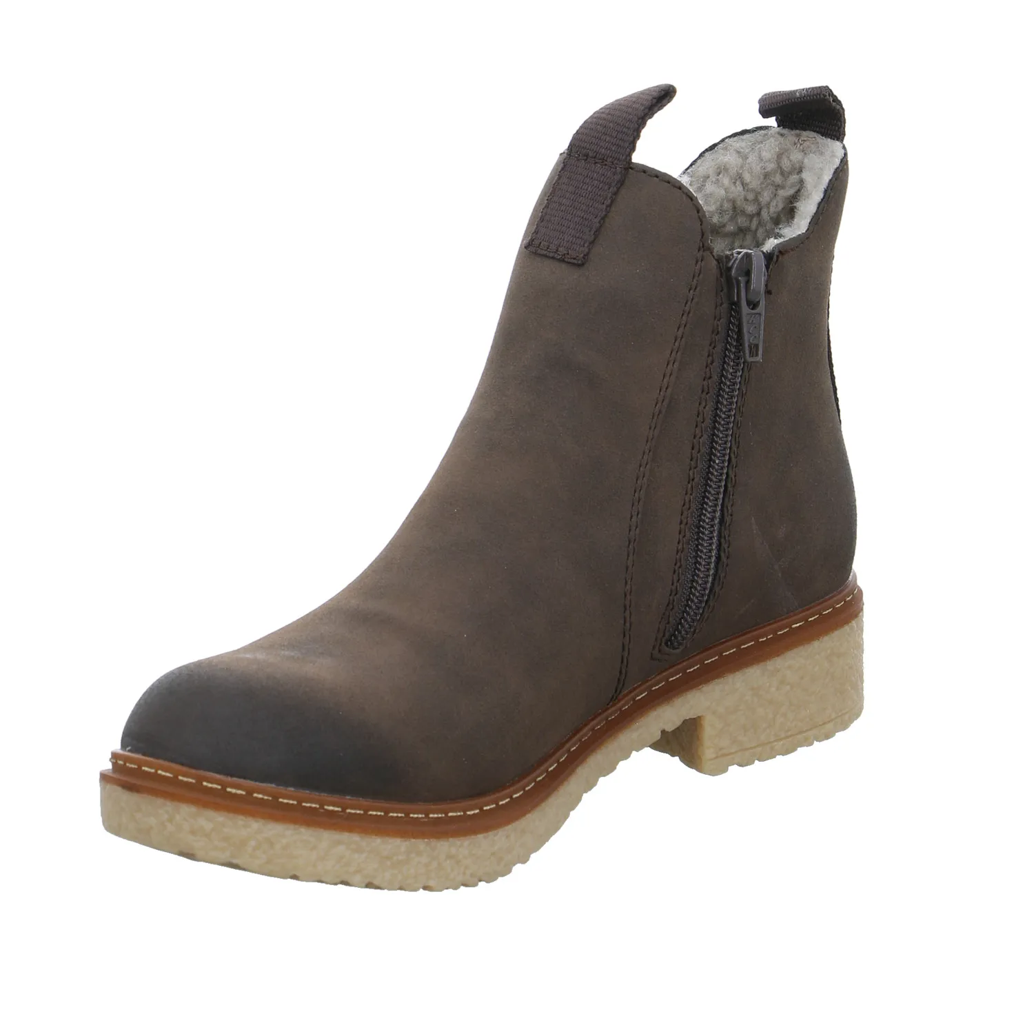 RIEKER Boot Braun Lederimitat