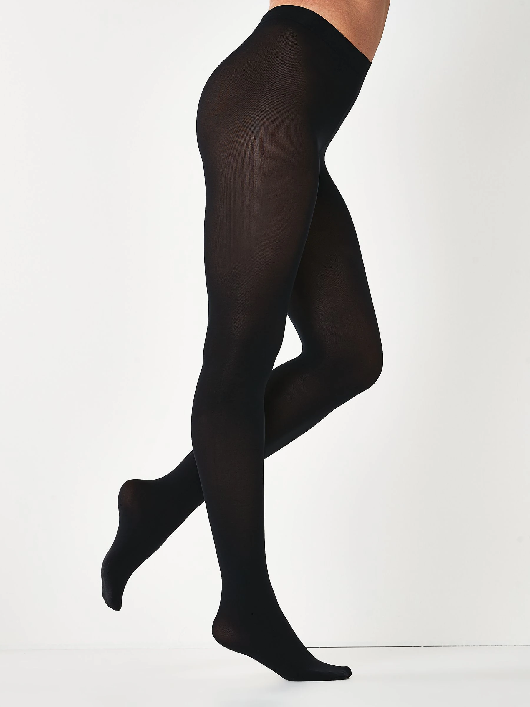 Zwart - 100 denier ondoorschijnende panty