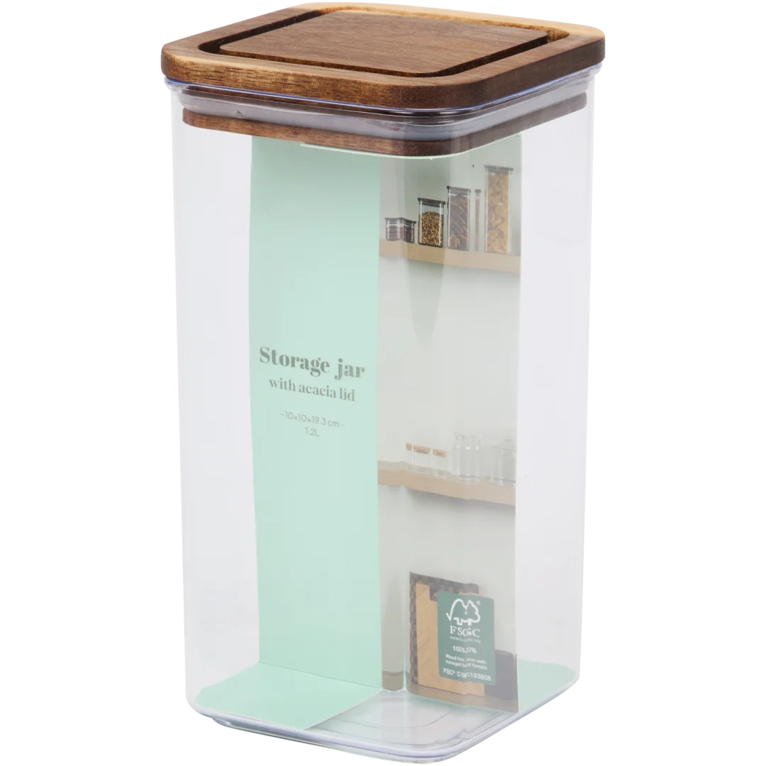 Voorraadpot 1,2 liter | 10 x 10 x 19,3 cm