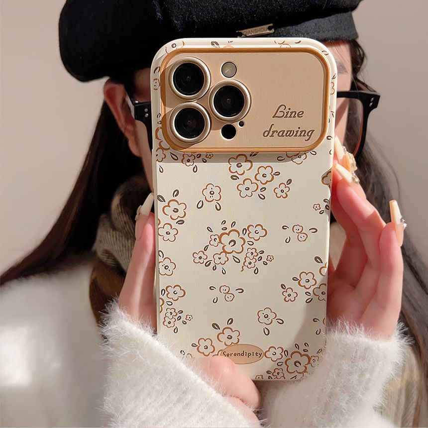 Mobby - Bloemen telefoonhoesje - iPhone 16 Pro Max / 16 Pro / 16 Plus / 16 / 15 Pro Max / 15 Pro / 15 Plus / 15 / 14 Pro Max / 14 Pro / 14 Plus / 14 / 13 Pro Max / 13 Pro / 13