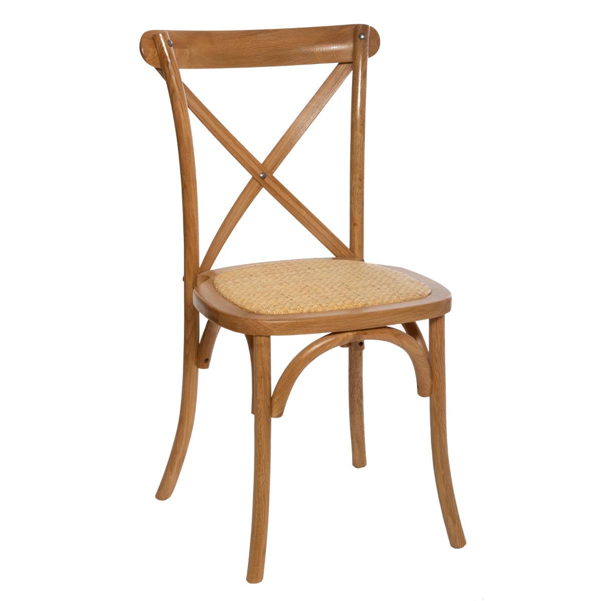 CHAISE BISTROT CHENE ISAK NATUREL