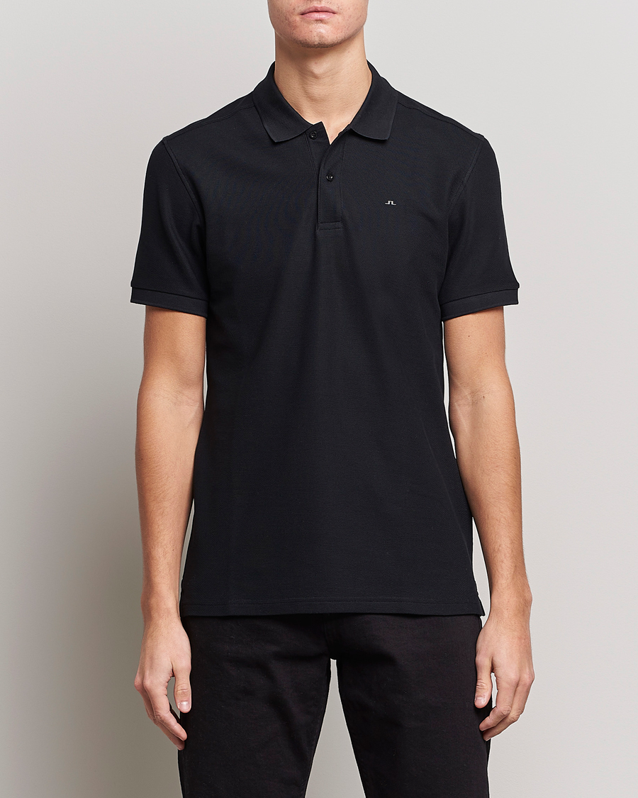 J.Lindeberg Troy Polo Pique Black