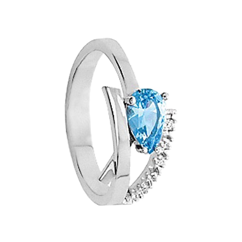 Bague femme - Oxyde de zirconium - Argent 925