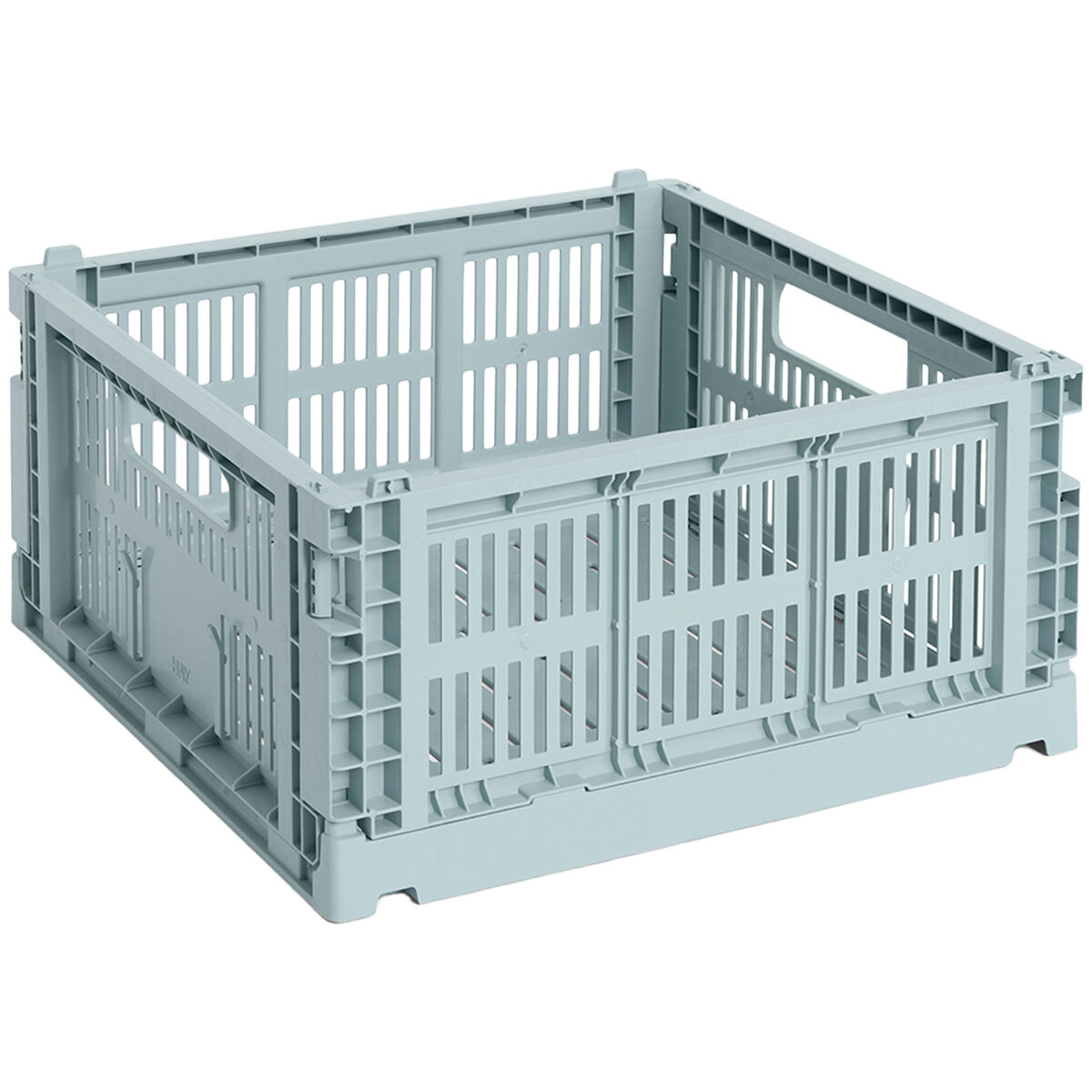 HAY Colour Crate Medium Square oppbevaringsboks, dusty blue