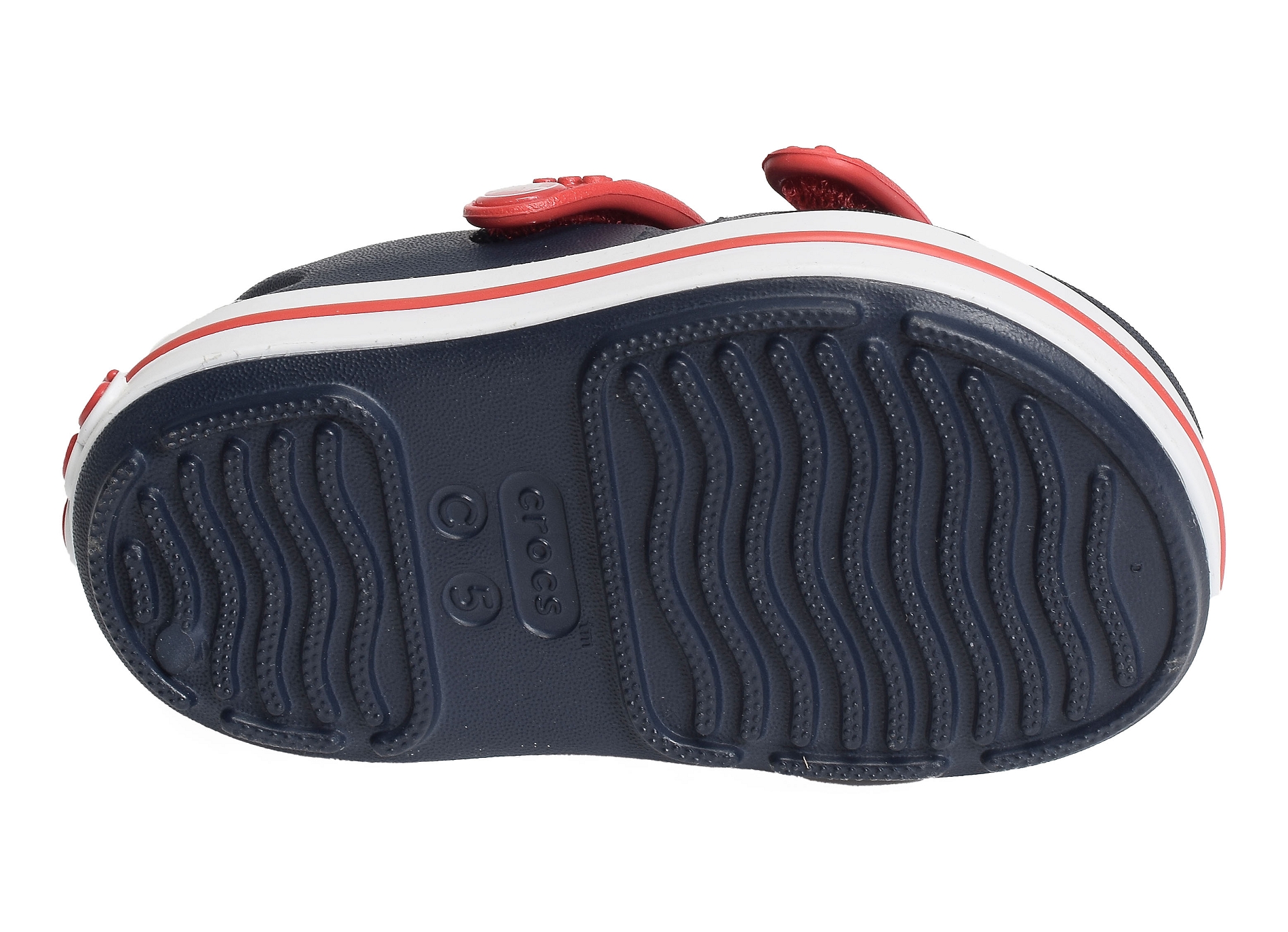 Crocband cruiser sandal boy marine rouge