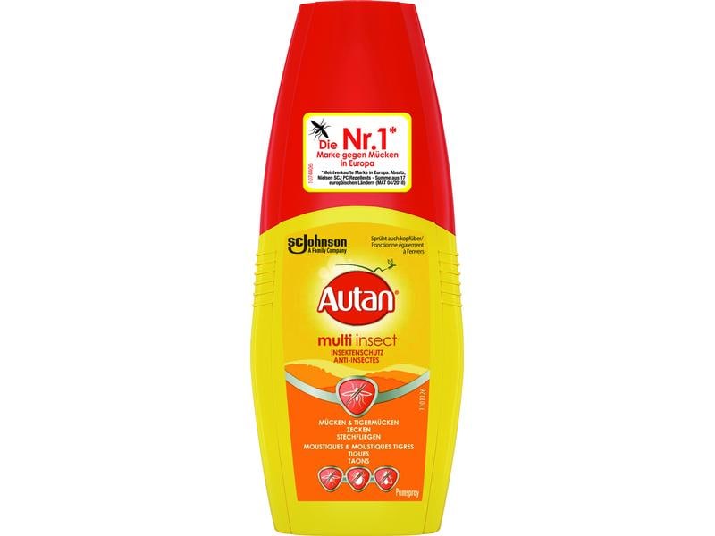 Autan Insektenschutz-Spray Multi Insect 100 ml Hochwertiger Insektenschutz gegen Zecken, Mücken und Stechfliegen