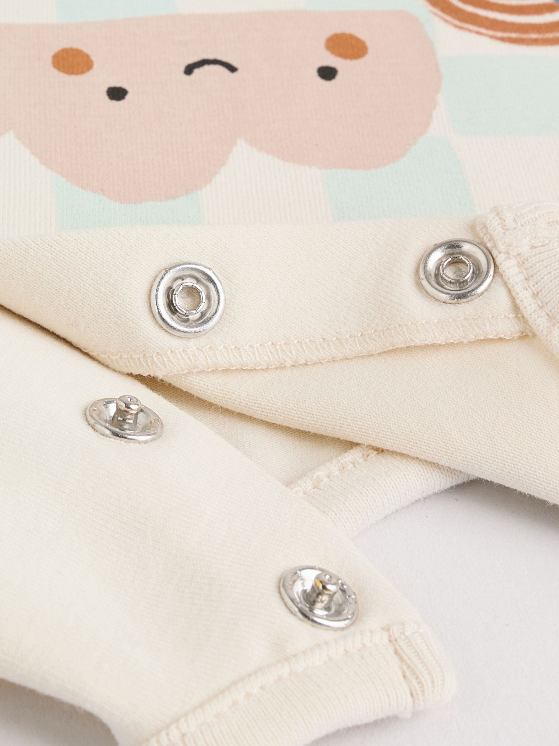 Blauw met space - Top en Leggings 2 -delige Babyset (0mnd-3jr)