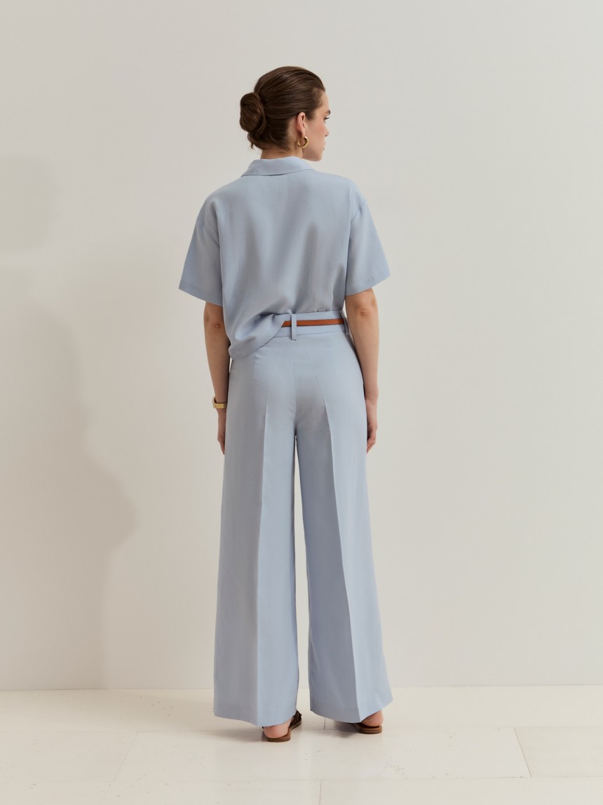 Calças wide leg