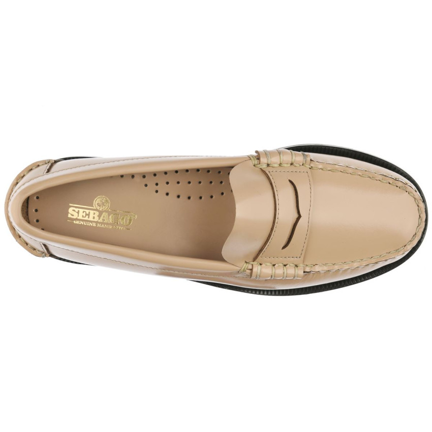 CLASSIC DAN PIGMENT BEIGE MOCASSIN-Mocassin pour femme en cuir brossé