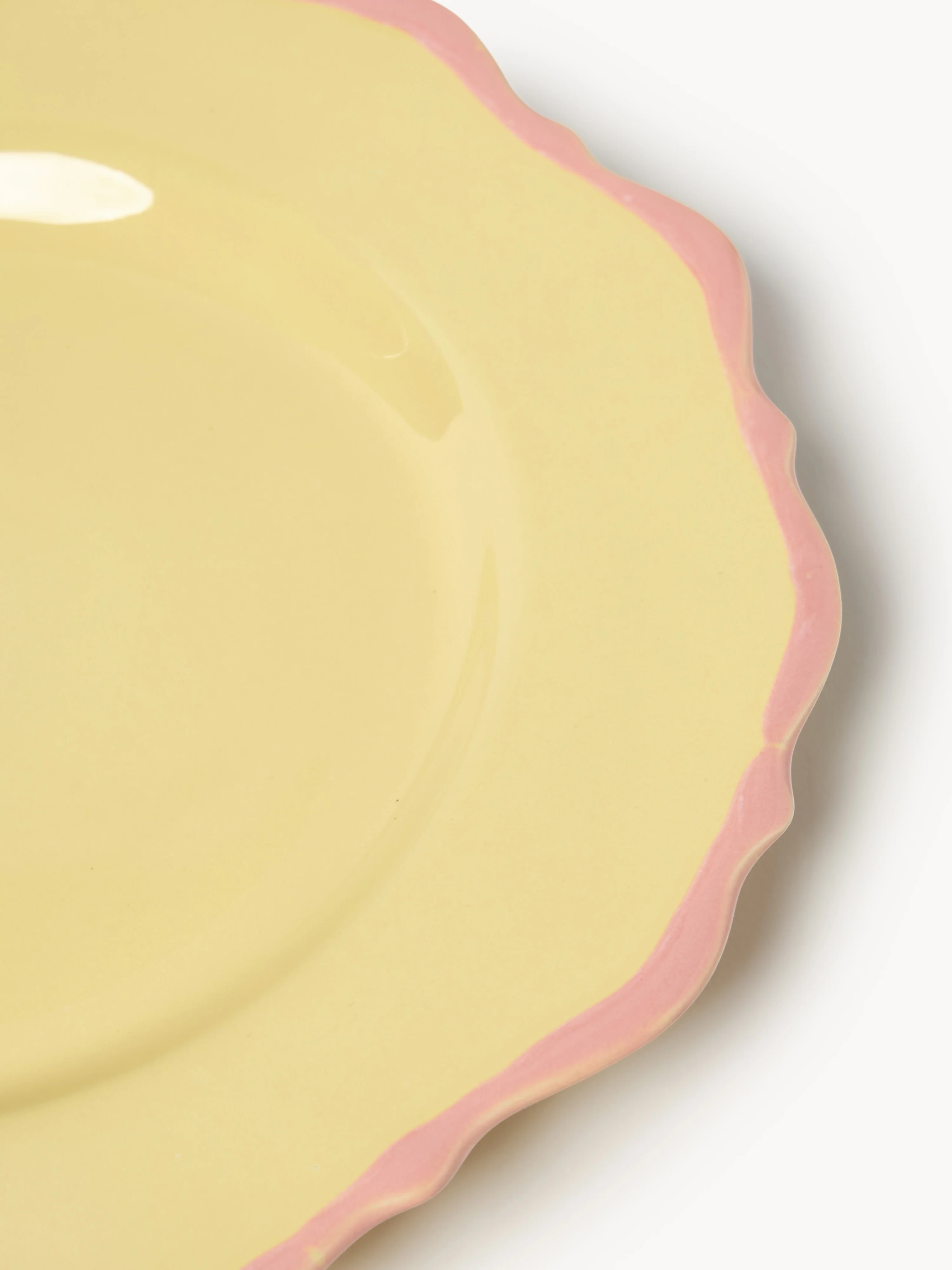 Dinerborden Crumble, 4 stuks GEEL