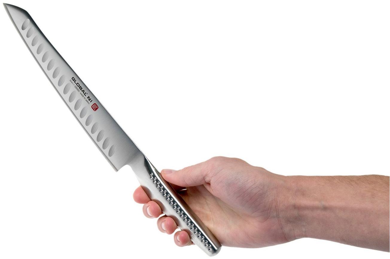 Global Ni GNM-11 vleesmes met kuiltjes 21 cm