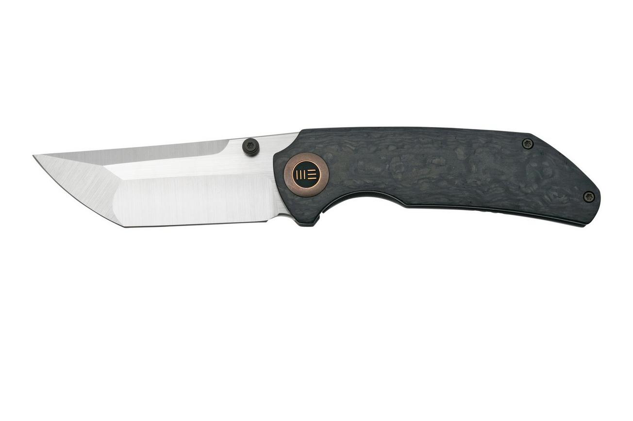 WE Knife Thug XL, WKWE20028D-2, Shredded Carbonfiber, Grey Titanium, Satin CPM-20CV zakmes