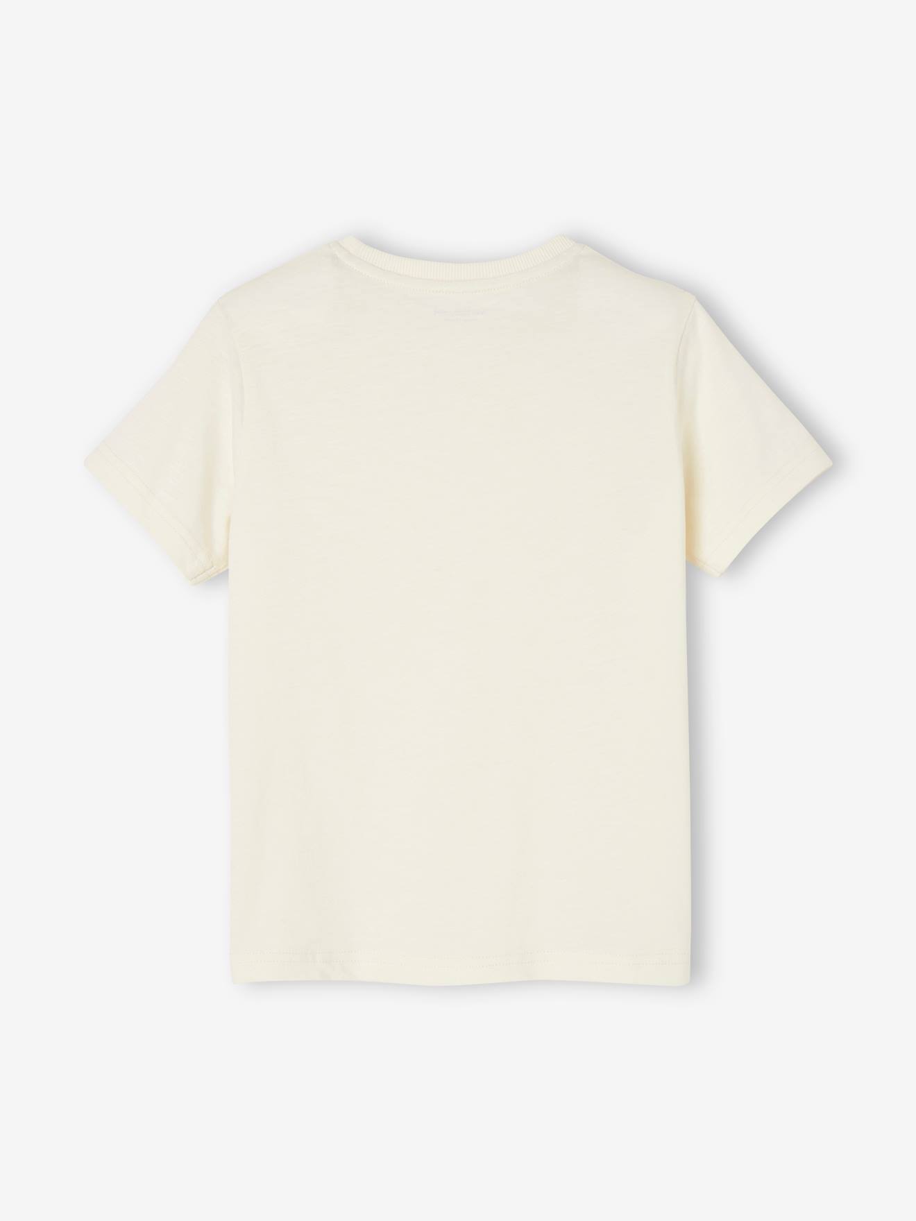Camiseta de manga curta personalizável para meninos, azul claro