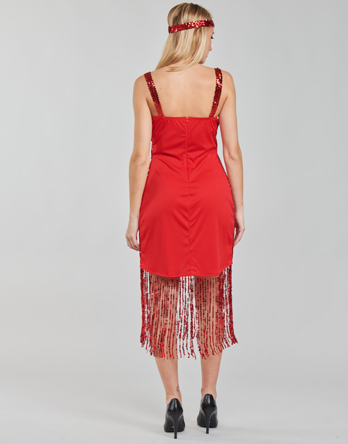 Fun Costumes - COSTUME ADULTE FLAPPER SCARLETT - Multicolore
