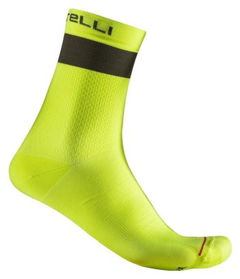 Chaussettes Unisexe Castelli Elements 15 Jaune