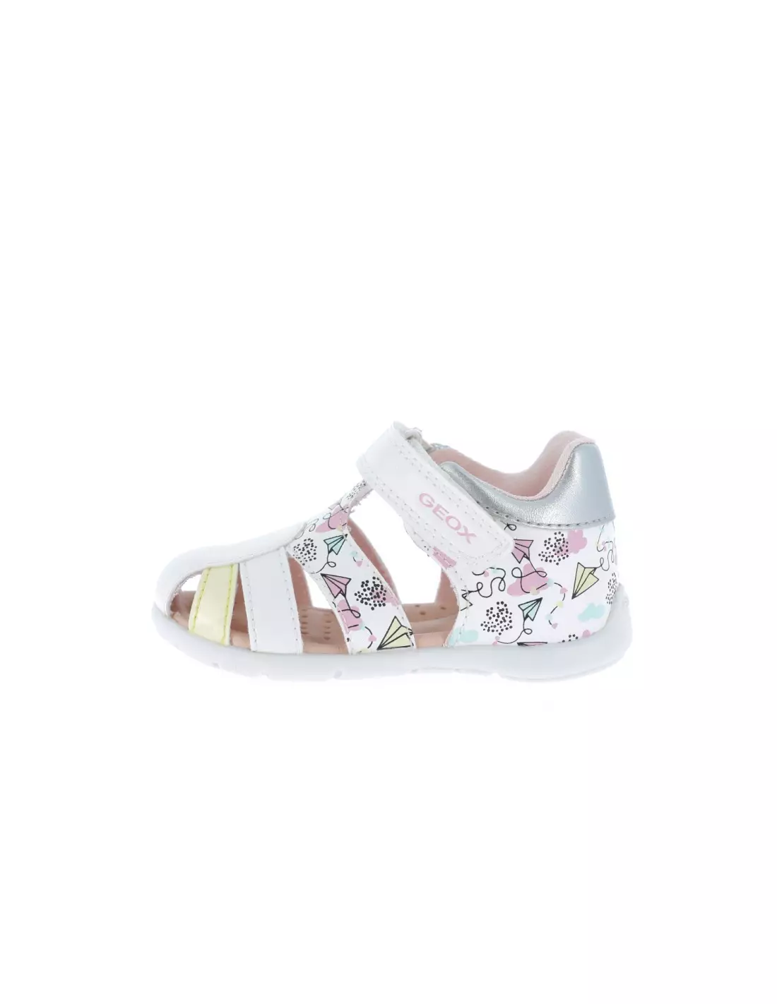 GEOX ELTHAN - Sandales & nu-pieds C0653WHITEMULTICOLOR