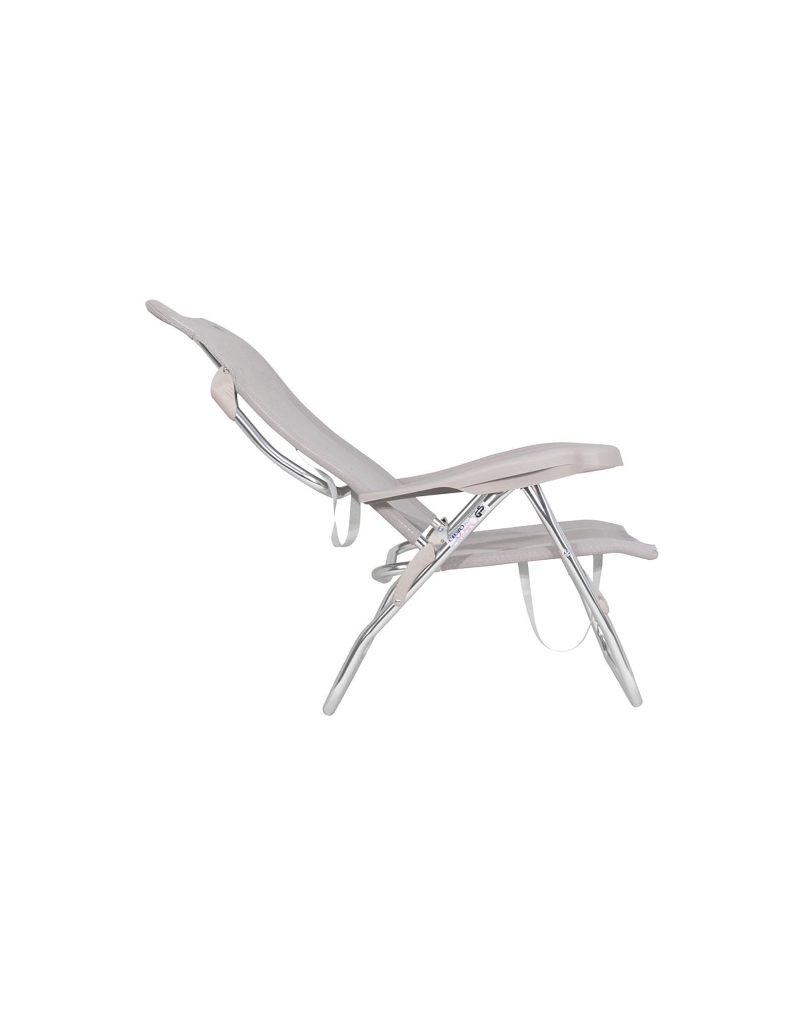 Crespo AL/223 Classic Strandstuhl / Liege hellgrau